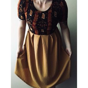 { LuLaRoe } Fall Harvest Amelia Dress